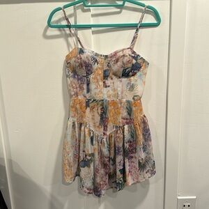 Cocktail party dress.  Floral print.  Worn once!